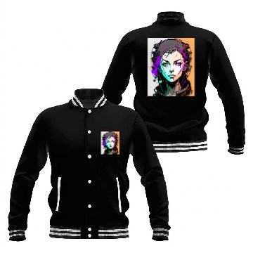 Discover AI ART 01 GAMER GIRL Baseball Jackets