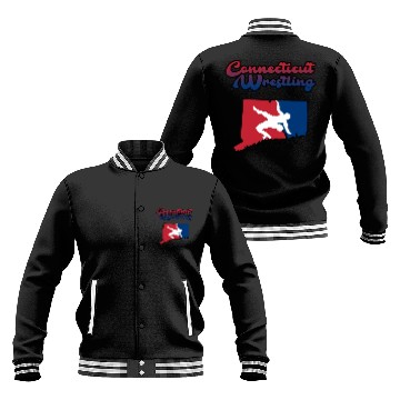 Discover Connecticut Wrestling Baseball Jackets