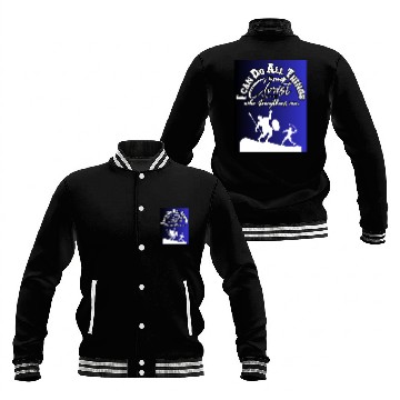 Discover I Can Do All Things Through Christ.Bible,Strength Baseball Jackets