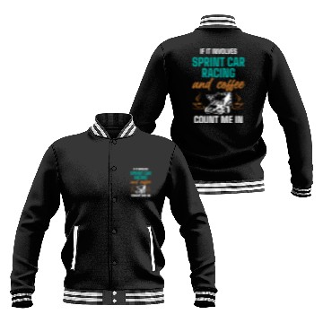 Discover Sprint Car Racing, sprint car, dirt track racers Baseball Jackets