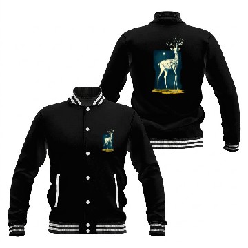 Discover Moon Deer Baseball Jackets