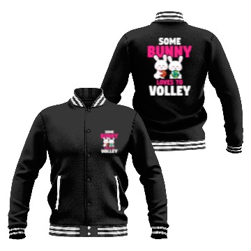 Discover Easter Volleyball Bunny Holiday Rabbit Sport Baseball Jackets