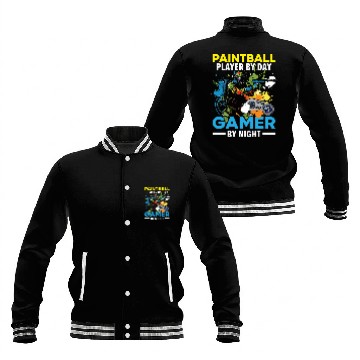 Discover Video Game Lover Paintball Player Paintballer Baseball Jackets