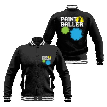 Discover Paintball Paint Gun Paintball Player Paintballer Baseball Jackets
