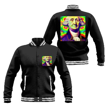 Discover Trippy George Washington Baseball Jackets