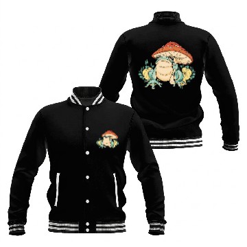 Discover Cottagecore Mushroom Aesthetic Nature Conservation Baseball Jackets