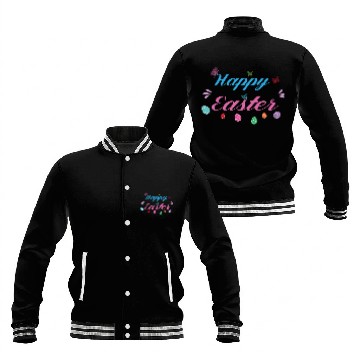 Discover Happy Easter 02 Baseball Jackets