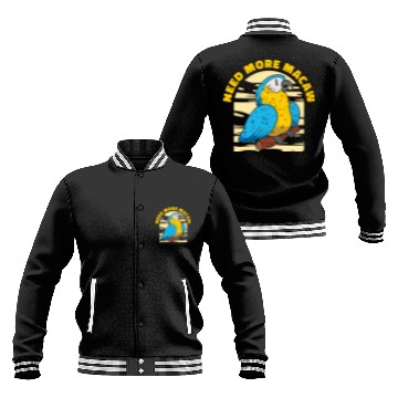 Discover Macaw Parrot Lover Nature Zoo Animal Pet Baseball Jackets