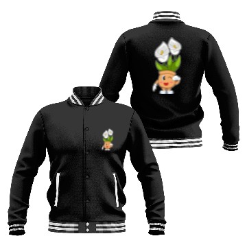 Discover Plant Pot Calla Lily Flower Baseball Jackets