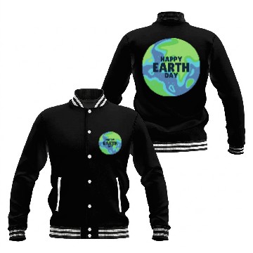 Discover Happy Earth Day Baseball Jackets