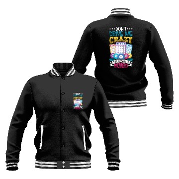 Discover Bingo Card Game Grandma Bingo Player Bingo Cards Baseball Jackets