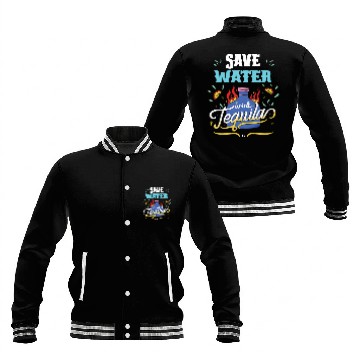 Discover Cinco De Mayo Celebration Save Water Drink Tequila Baseball Jackets