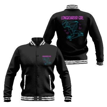 Discover Skateboarding For Women Longboard Girl Baseball Jackets