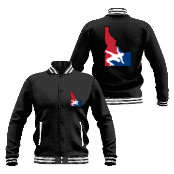 Discover Idaho Wrestling (USA Colors) Baseball Jackets