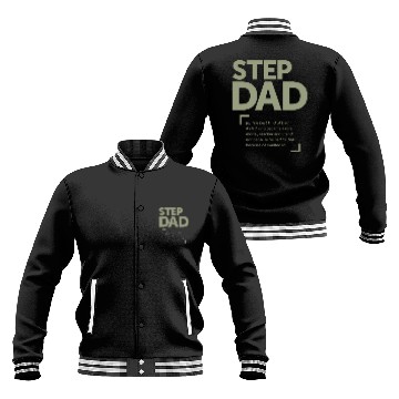 Discover Step Dad - The Best Kind of Dad - Father's Day Baseball Jackets