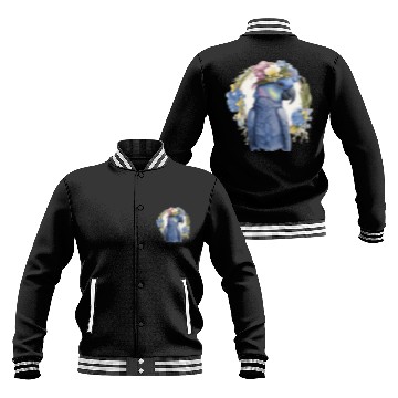 Discover Cute Hyacinth Macaw Parrot Bird Flower Crown Pet B Baseball Jackets