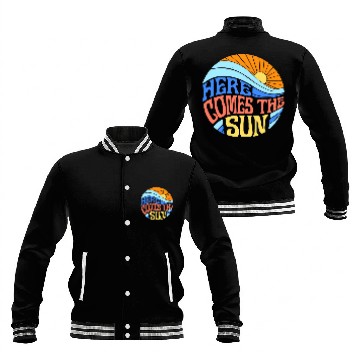 Discover Here comes the sun Baseball Jackets