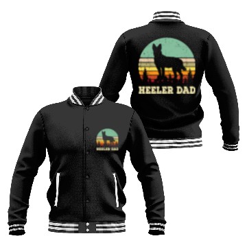 Discover Australian Cattle Dog Red Blue Pet Heeler Dad Cute Baseball Jackets