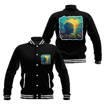 Discover Harmonious Depths Journey into Ocean Vibes Baseball Jackets