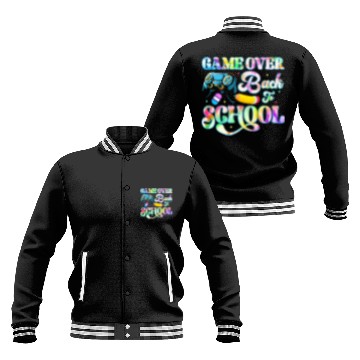 Discover Funny Game Over Teacher Kids Video Game Back To Baseball Jackets