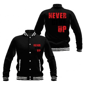 Discover never give up Baseball Jackets