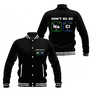 Discover Funny Humorous Science Geek Nerd Chemist Teacher Baseball Jackets