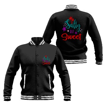 Discover Salty but sweet Funny Beach Design Summer humor Baseball Jackets