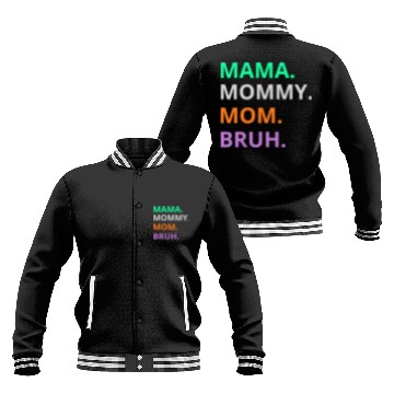 Discover vintage international women's day mama,mommy;bruh Baseball Jackets