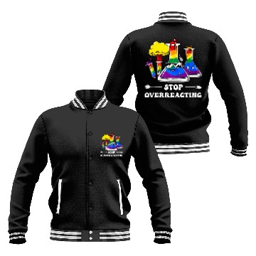 Discover Gay Pride Rainbow Flag Science Teacher Baseball Jackets