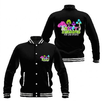 Discover Happy Shrooms For Sad People Baseball Jackets