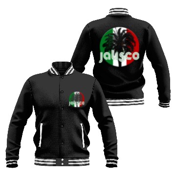 Discover Jalisco Mexico Flag Native Palm Tree Mexican Baseball Jackets