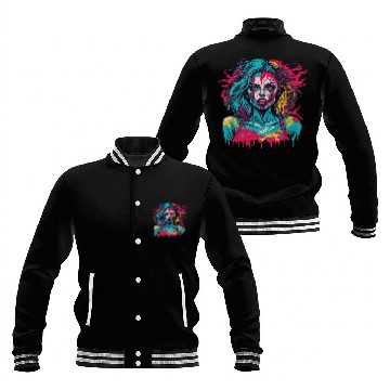 Discover Zombie Girl Baseball Jackets
