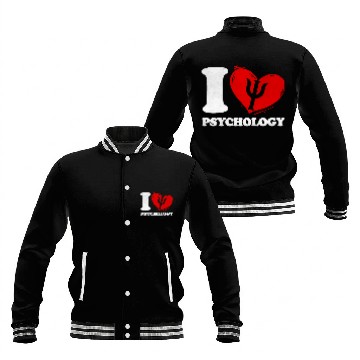 Discover I Love Psychology Psychologist Baseball Jackets