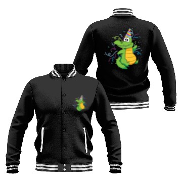 Discover Alligator Party Reptile Animal Crocodile Baseball Jackets