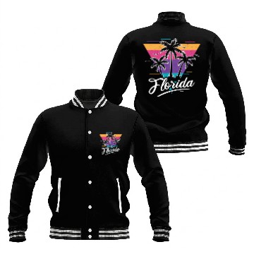 Discover Love Florida Sunset Style 80S Baseball Jackets