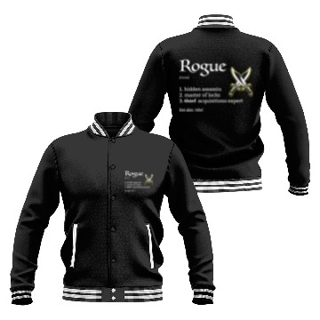 Discover Rogue Class Definition Dungeons And Rpg Dragons Baseball Jackets
