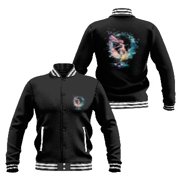 Discover Celestial Watercolor Fairy Girls Pastel Artwork Baseball Jackets