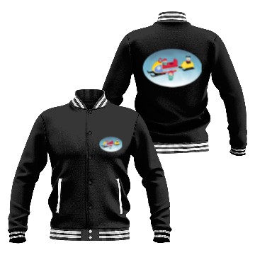 Discover fisher price little people snow mobile 2 Baseball Jackets
