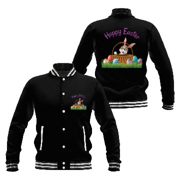 Discover Easter Bunny Baet Hoppy Easter Baseball Jackets