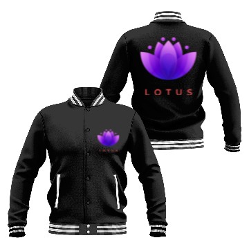 Discover "Blooming Serenity: The Essence of Lotus Design" Baseball Jackets