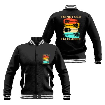 Discover Cool Acoustic Guitar Acoustic Guitar Player Baseball Jackets