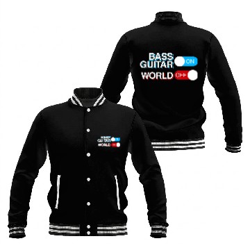 Discover Bass Guitar Baseball Jackets