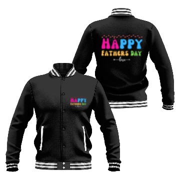 Discover Happy Fathers Day i love you dad Heart Daddy funny Baseball Jackets