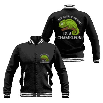 Discover My rit Animal Is A Chameleon Lizard Chameleon Baseball Jackets