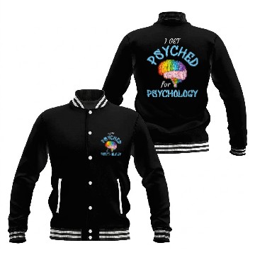 Discover Psyched Psychology Psychologist Baseball Jackets