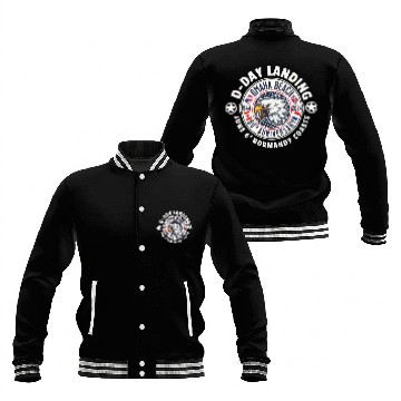 Discover Omaha beach 80th anniversary Baseball Jackets