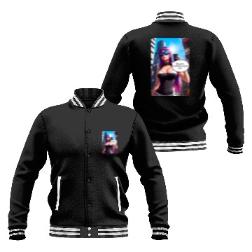 Discover Cyberpunk Waifu Influencer Design 5 Baseball Jackets