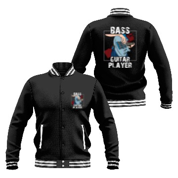 Discover Bass Guitar Player Band Musician Music Baseball Jackets