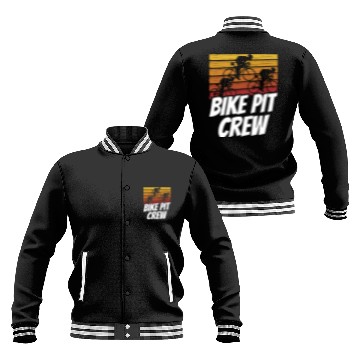 Discover Bike Pit Crew Cycling Bicycle Bike Race Racing Baseball Jackets