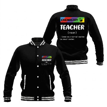 Discover Chemistry Teacher trending Baseball Jackets